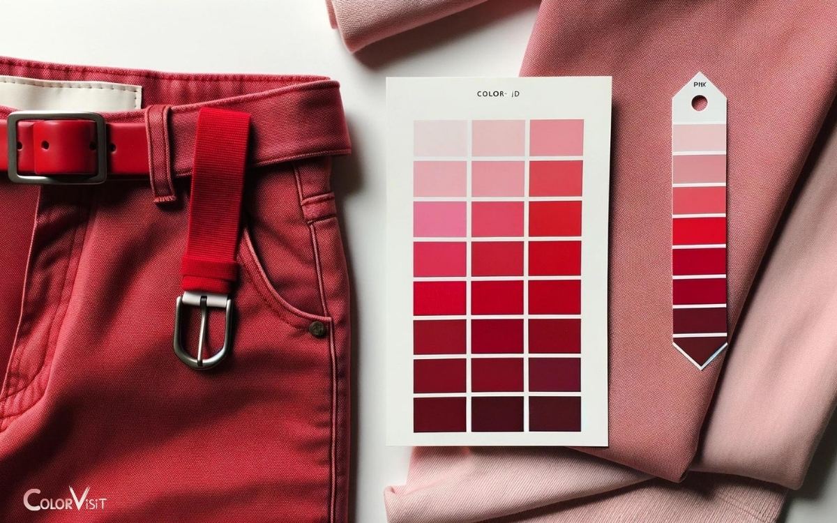 Red Pants And Pink The 1St Color Is
