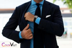 black suit blue shirt what color tie