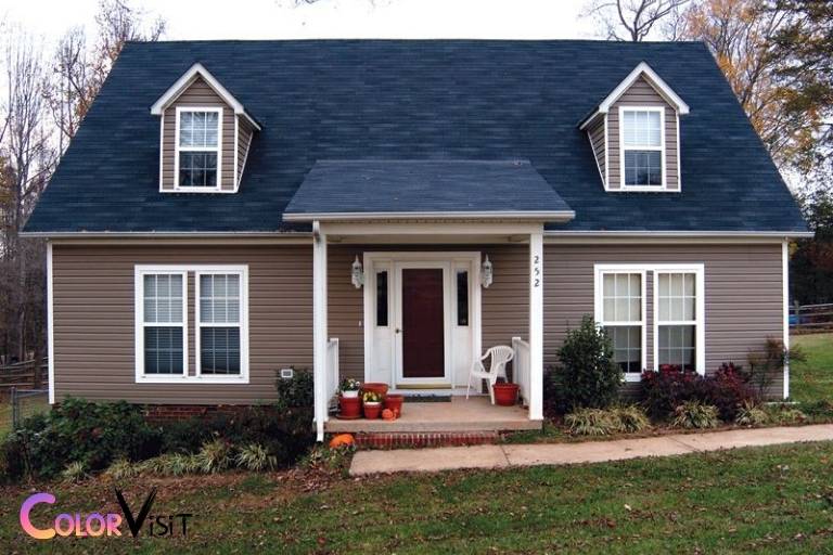 blue roof what color to paint house