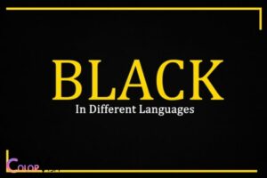 the color black in different languages
