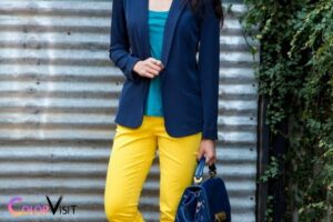 what color goes with yellow pants