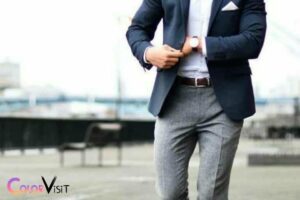 what color pants with blue blazer