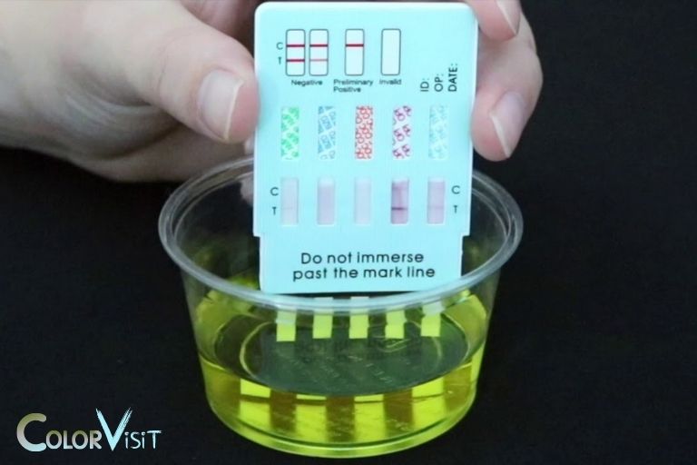 what does read green color mean on drug test