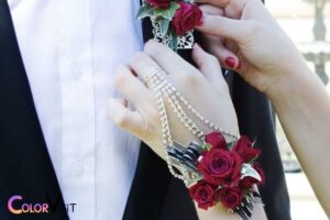 what color corsage for light blue dress
