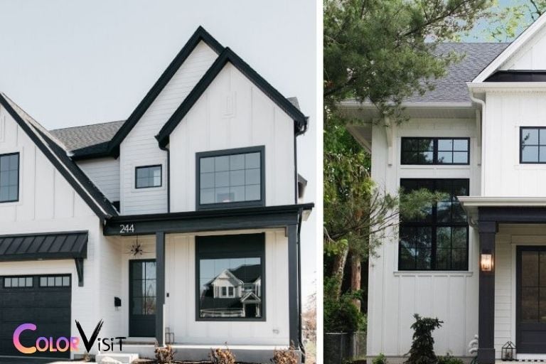 what color siding goes with black windows