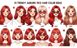 10 Trendy Auburn Red Hair Color Ideas