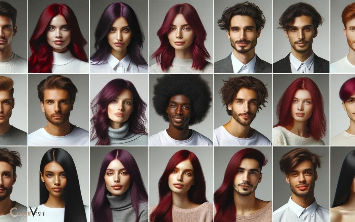 Dark Red Purple Hair Color Ideas