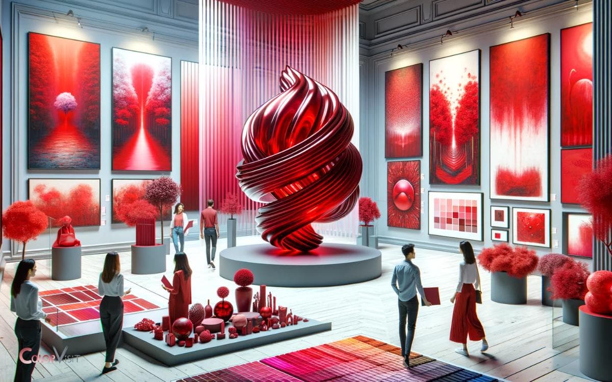 Application of True Reds in Art and Design