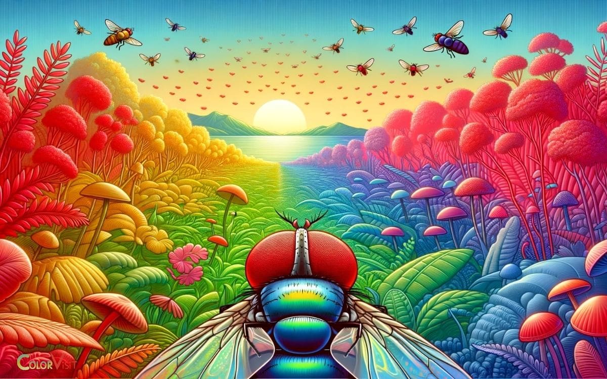 Can Flies See the Color Red