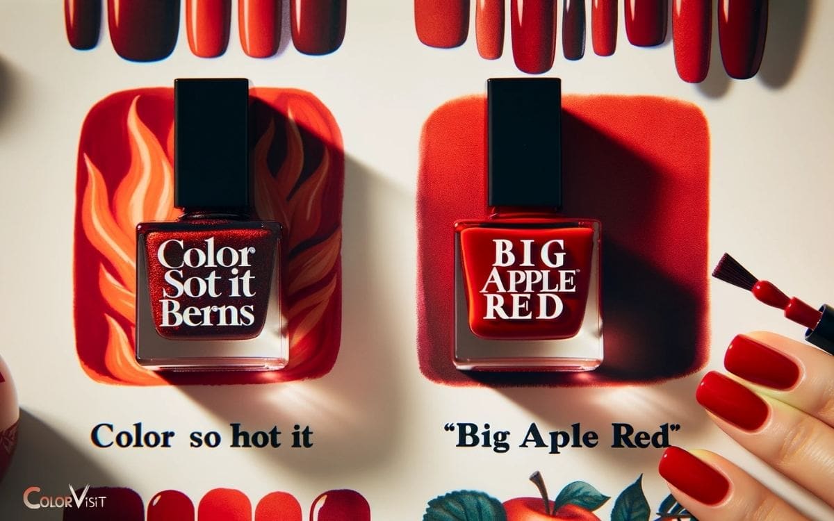 Color So Hot It Berns Vs Big Apple Red