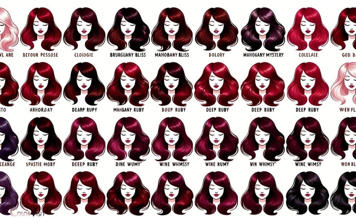 Dark Red Hair Color Names