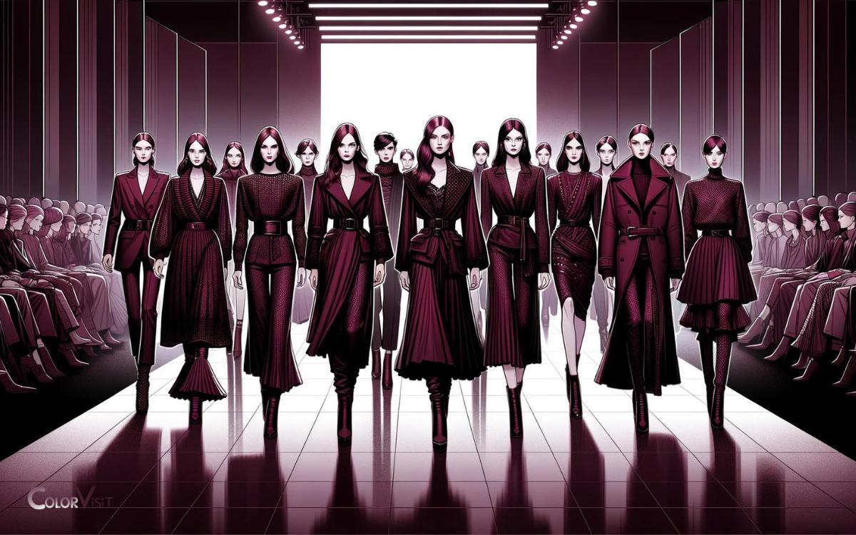 Dark Red Purple in Fashion