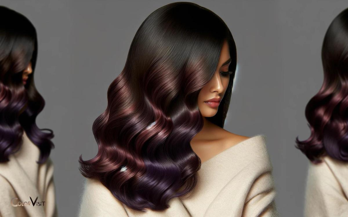Deep Plum Balayage