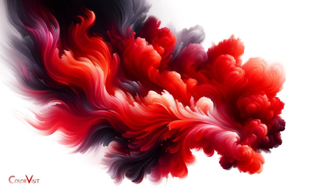Fiery Crimson Ombre Effect