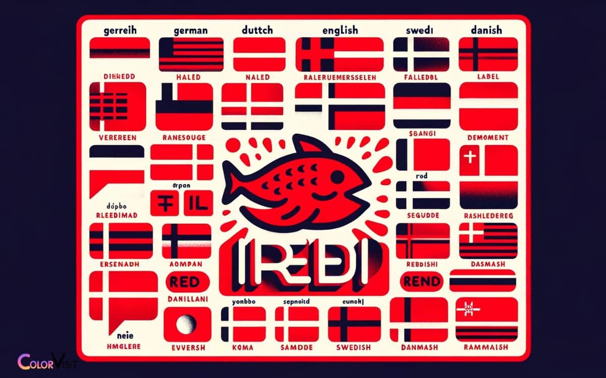 Red in Germanic Languages