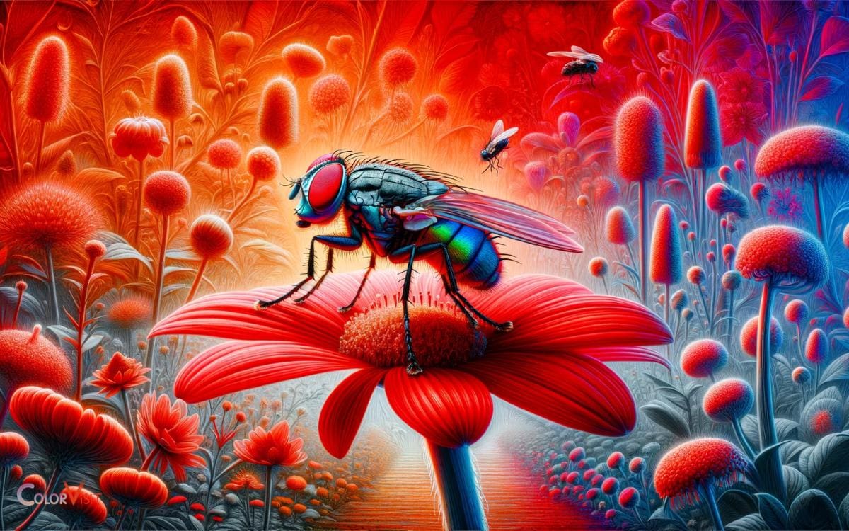 Red in the Fly’s Spectrum