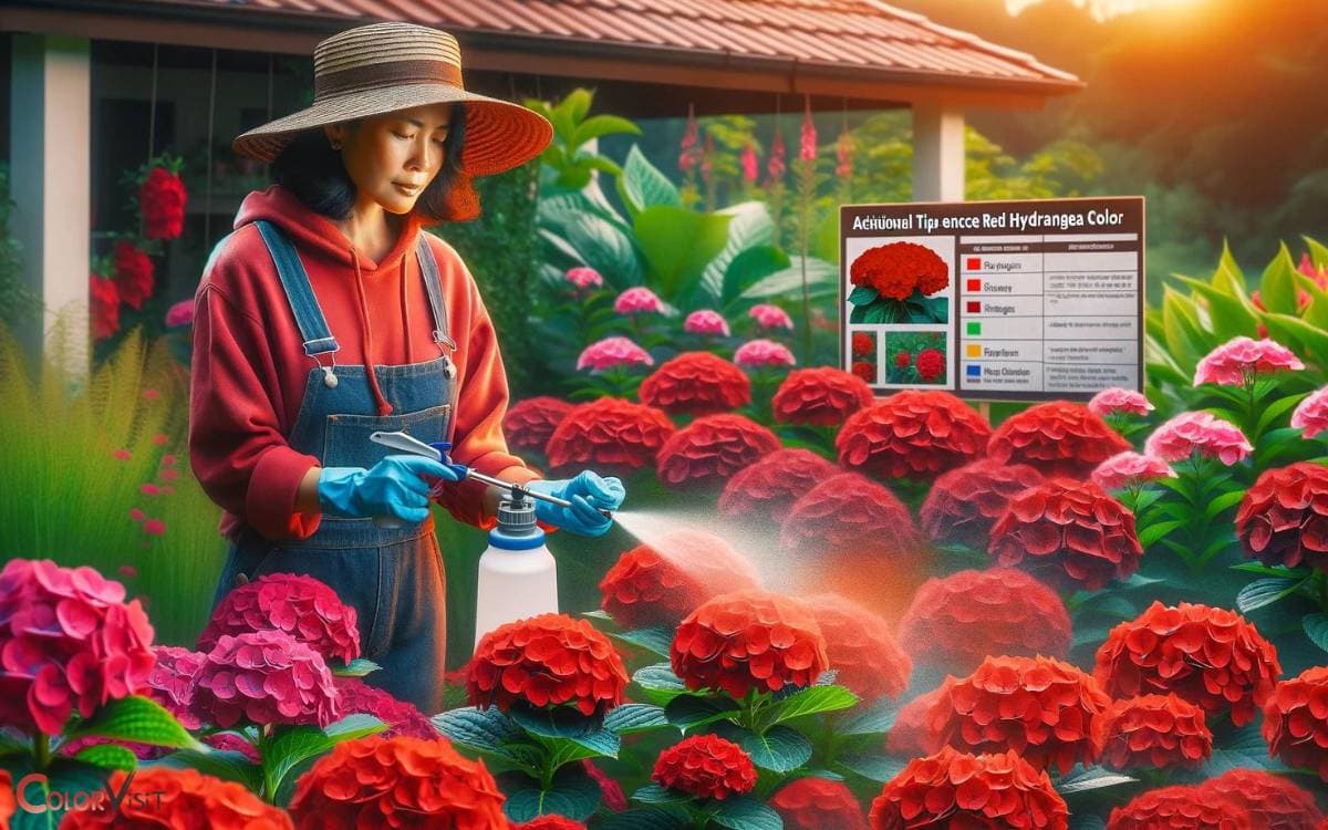 Additional Tips for Enhancing Red Hydrangea Color