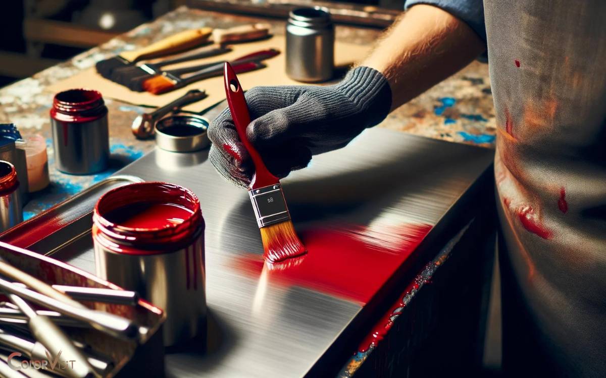 Applying Red Dye or Stain to Stainless Steel