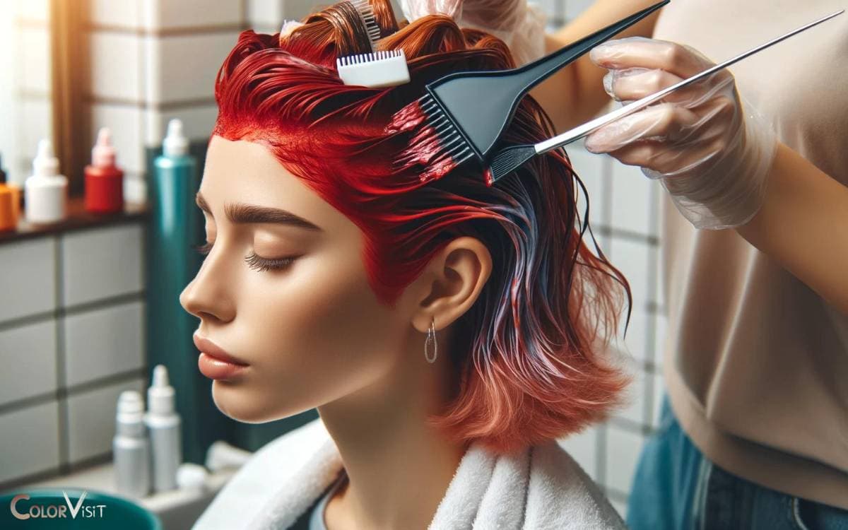 Applying the New Hair Color