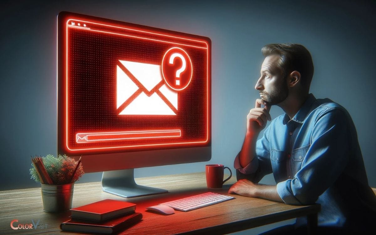 Email in Red Color Meaning