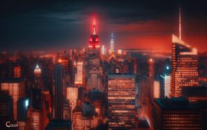 Empire State Building Color Red