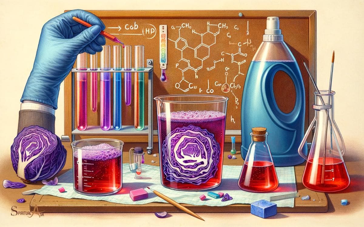 Experimenting With Red Cabbage Juice and Dishwasher Soap
