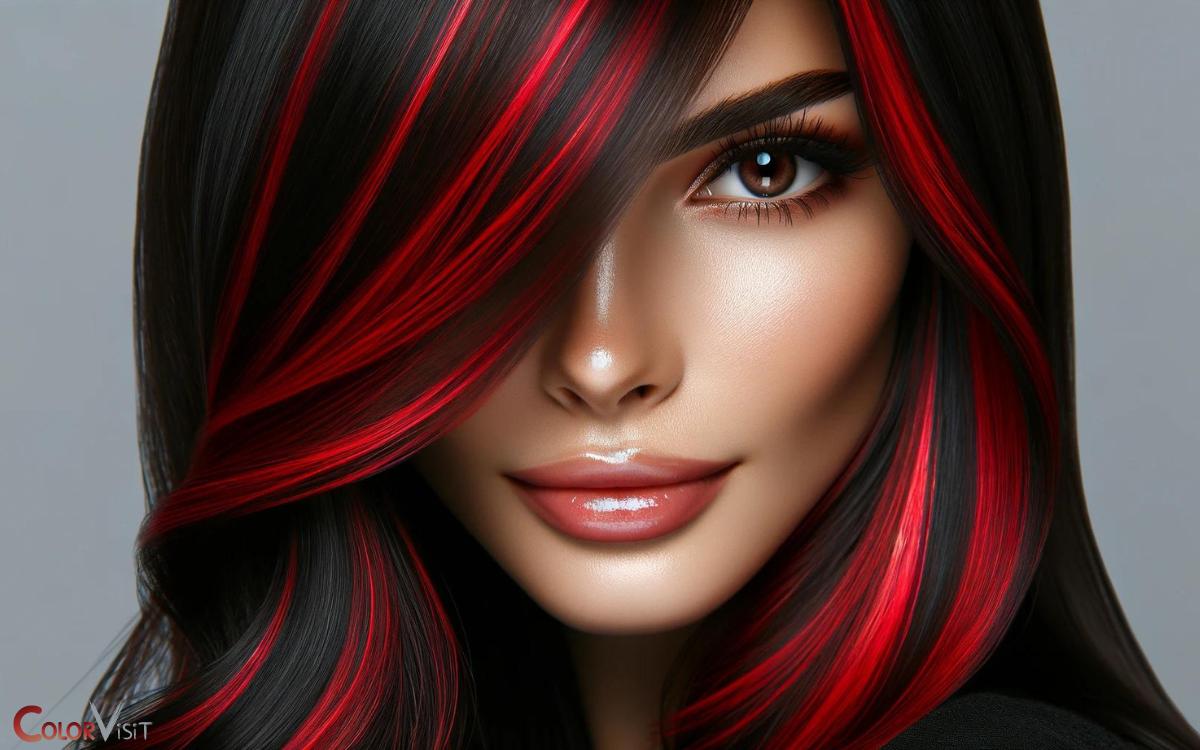 Fiery Red Peekaboo Highlights