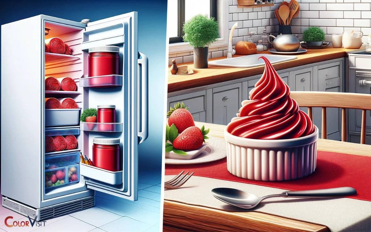 Storing and Serving the Red Whipped Cream