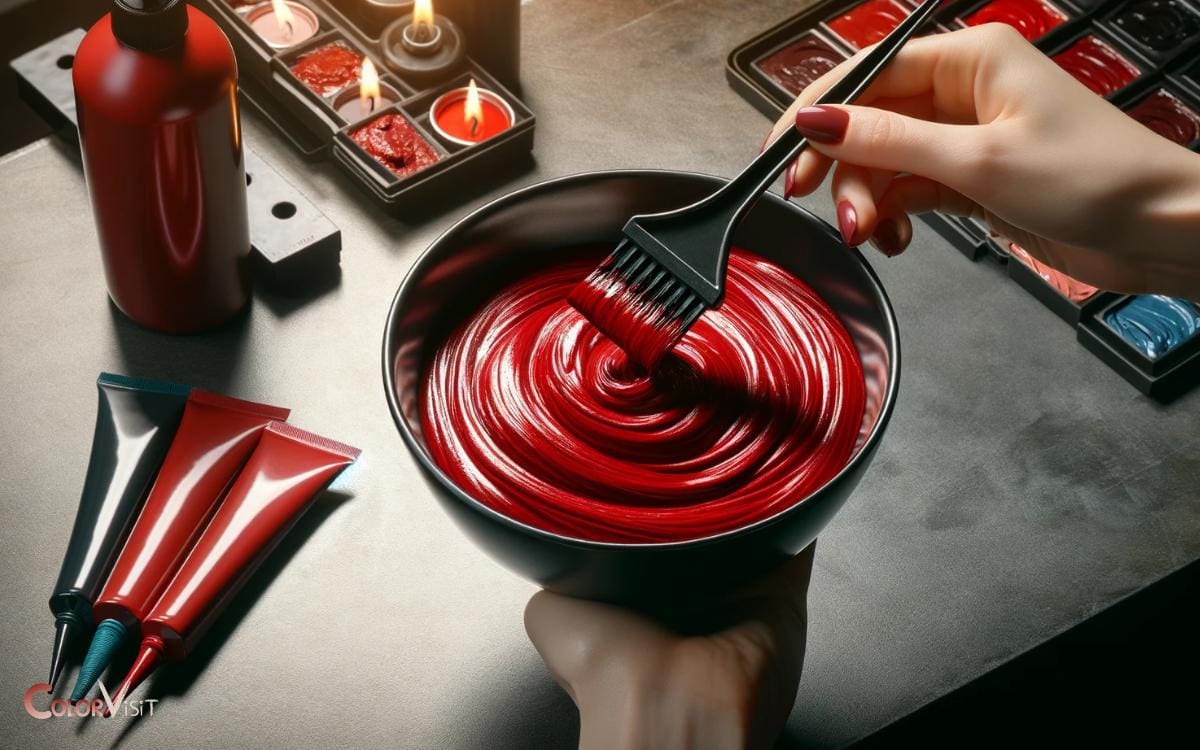 Adding Red Hair Color Pigment