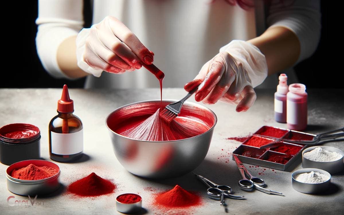 Adding the Red Pigment to the Base
