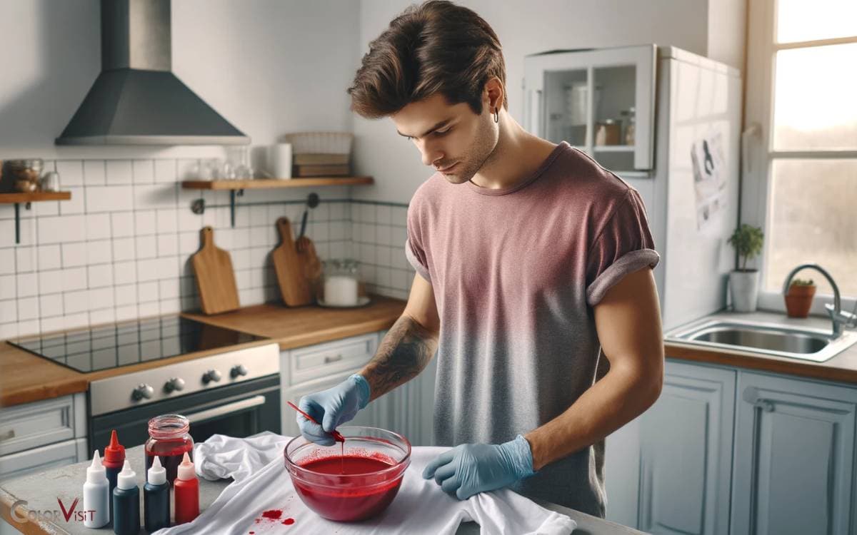 Applying the Dye to the Shirt