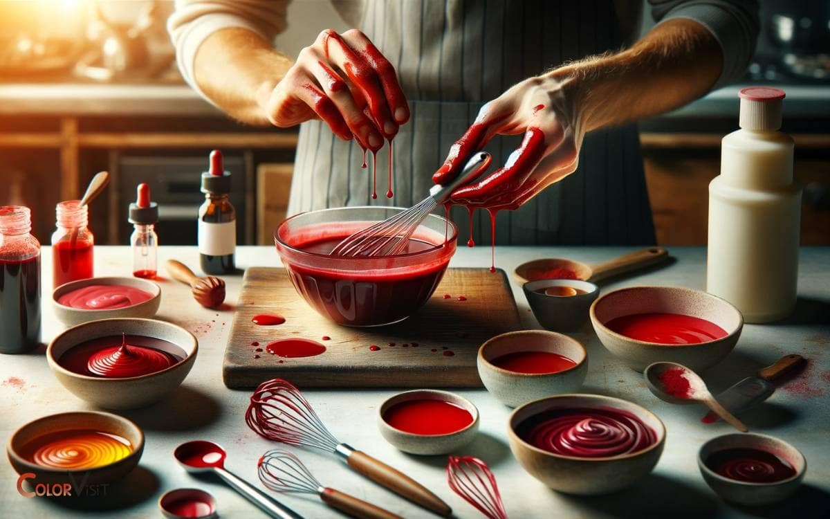 Mixing Techniques for Achieving Red Shades