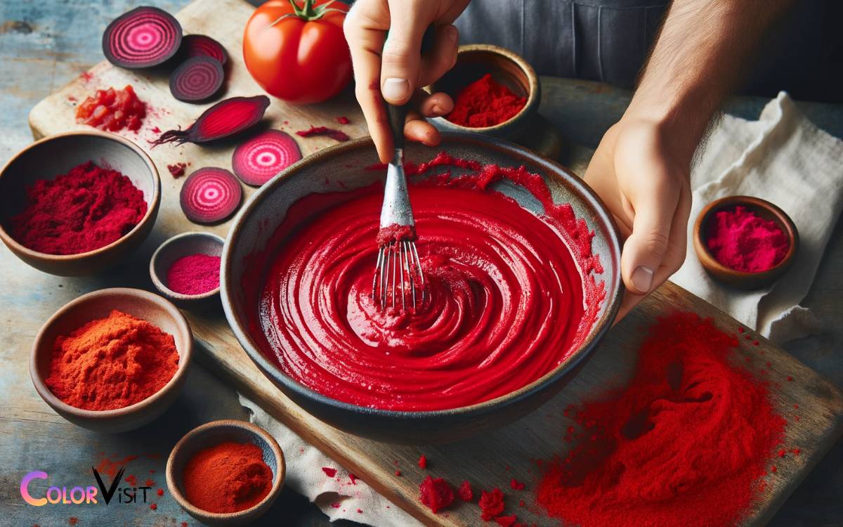 Preparing the Red Dosa Batter