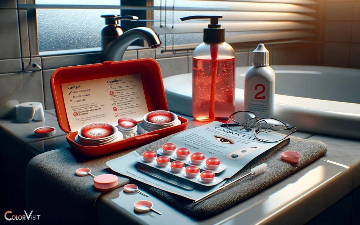 Removing and Caring for Red Contact Lenses