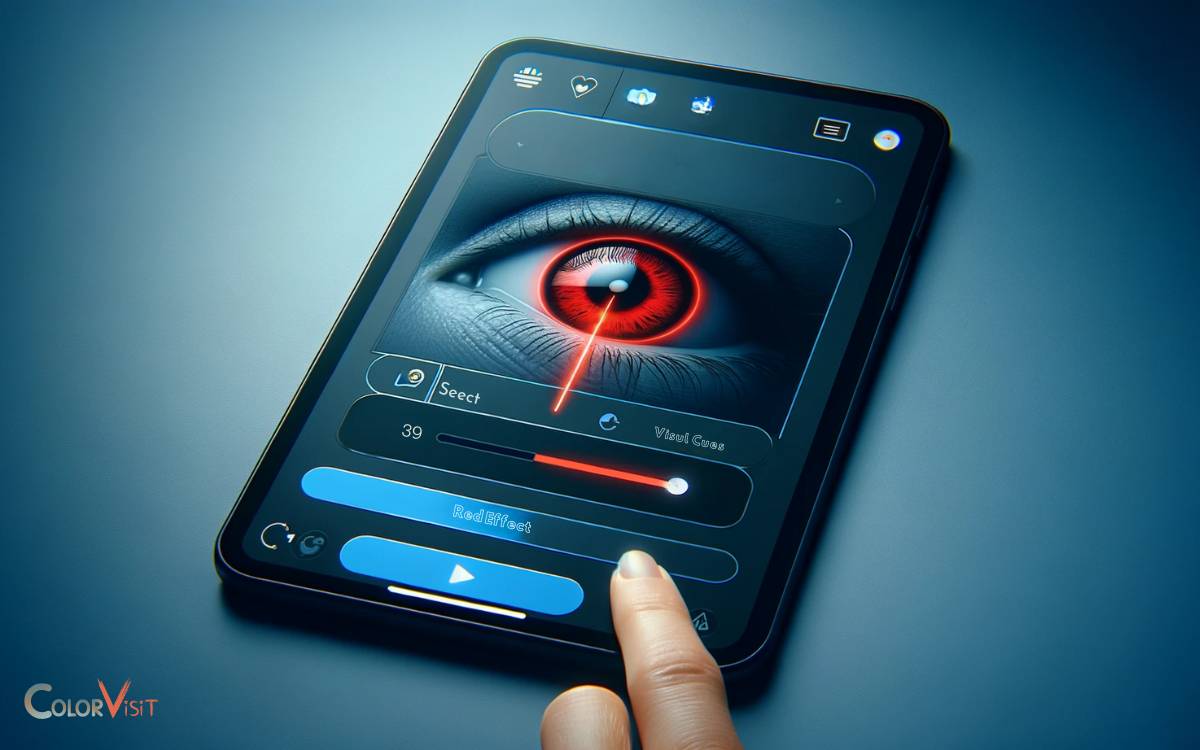Selecting the Red Eye Effect
