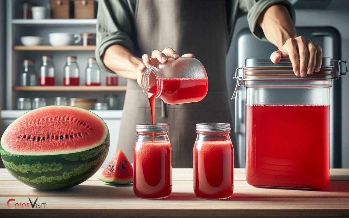 Storing and Preserving the Red Color
