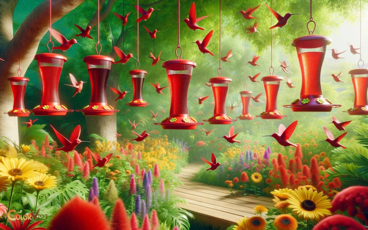 Attraction to Red Bird Feeders