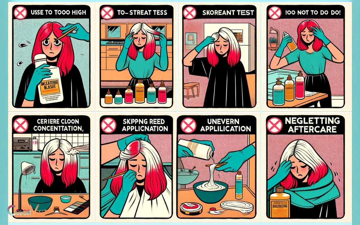 Common Mistakes to Avoid When Bleaching Red Hair