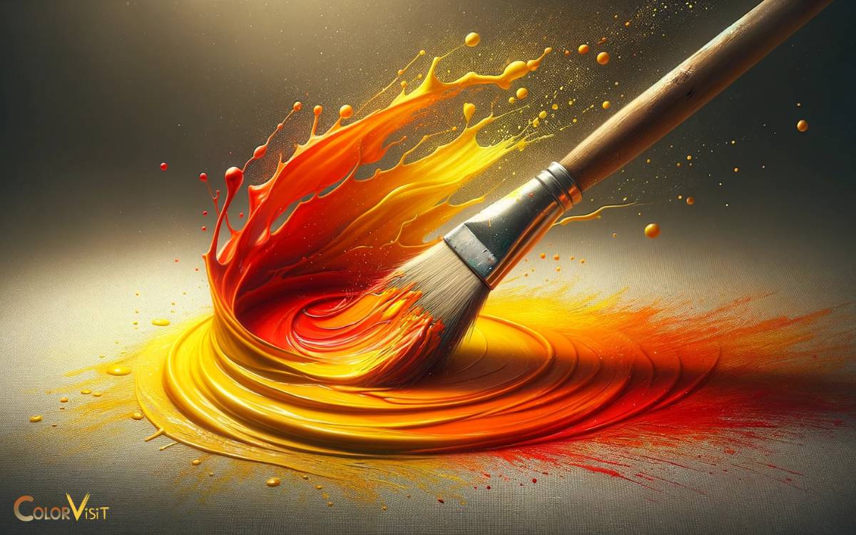 Red and Yellow Creating Orange
