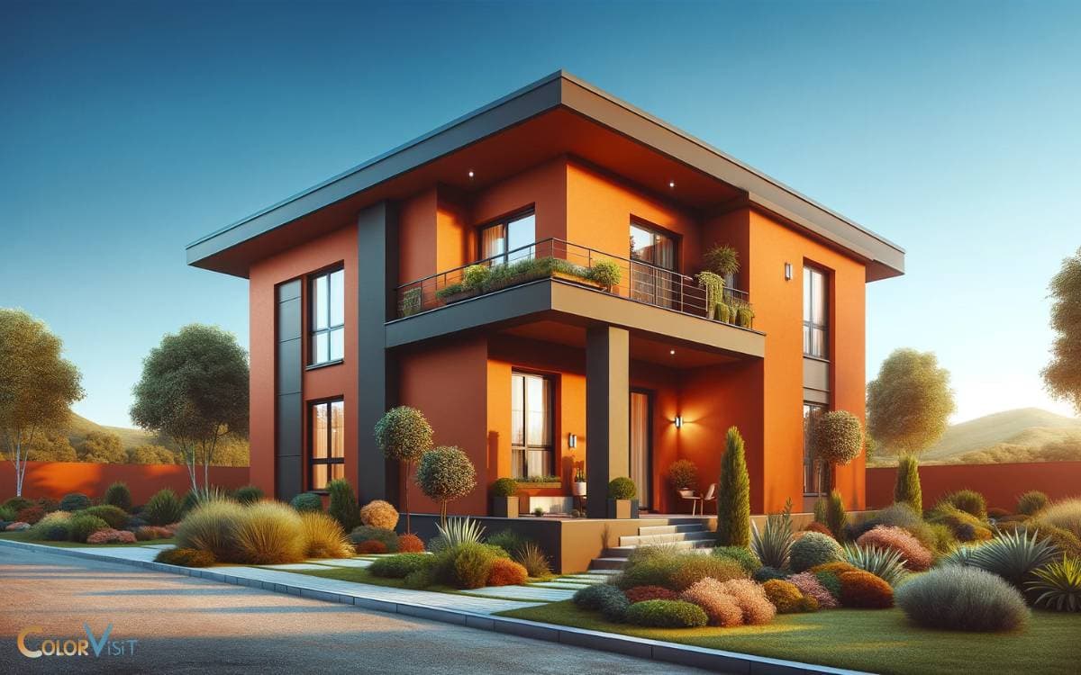 Burnt Orange Exterior House Colors