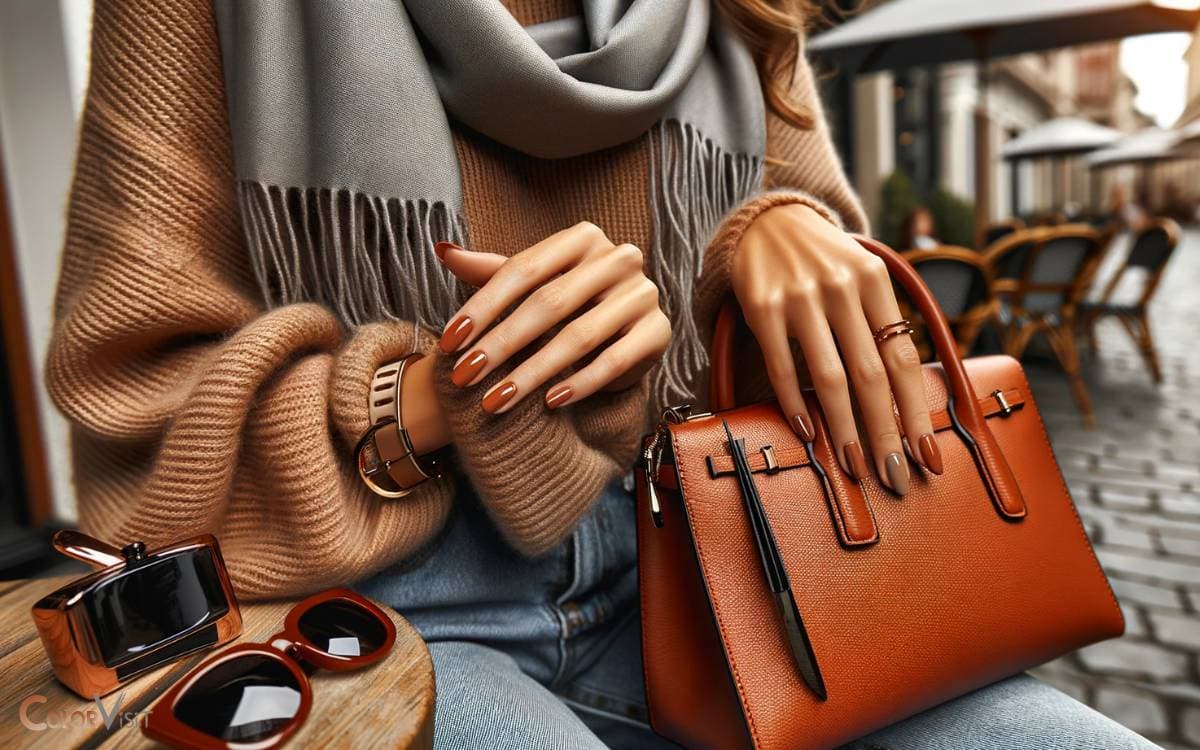 Styling With Burnt Orange Nails