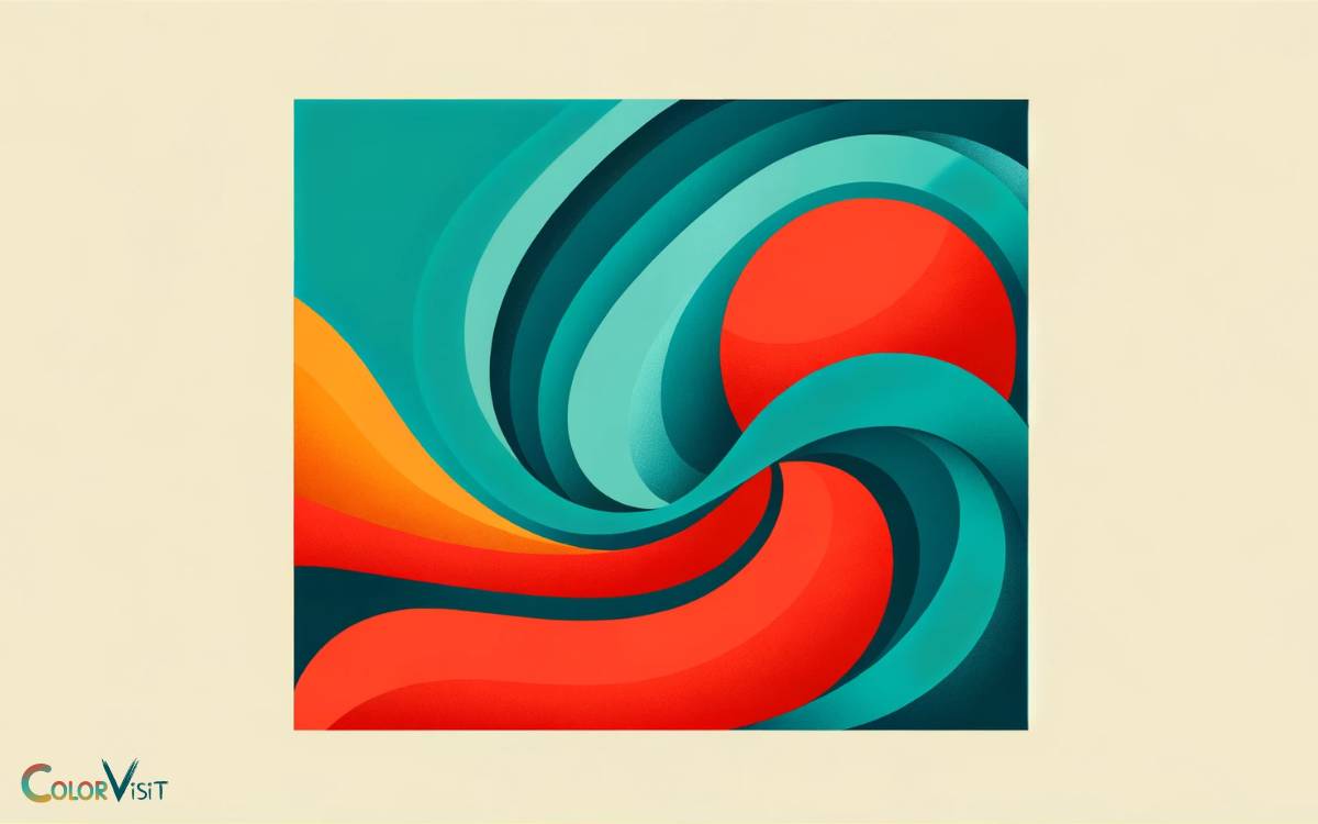 Teal Red Orange Color Scheme
