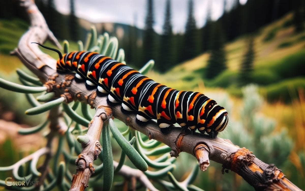 black and orange caterpillar colorado