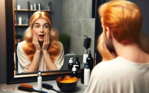 blonde hair color turned orange