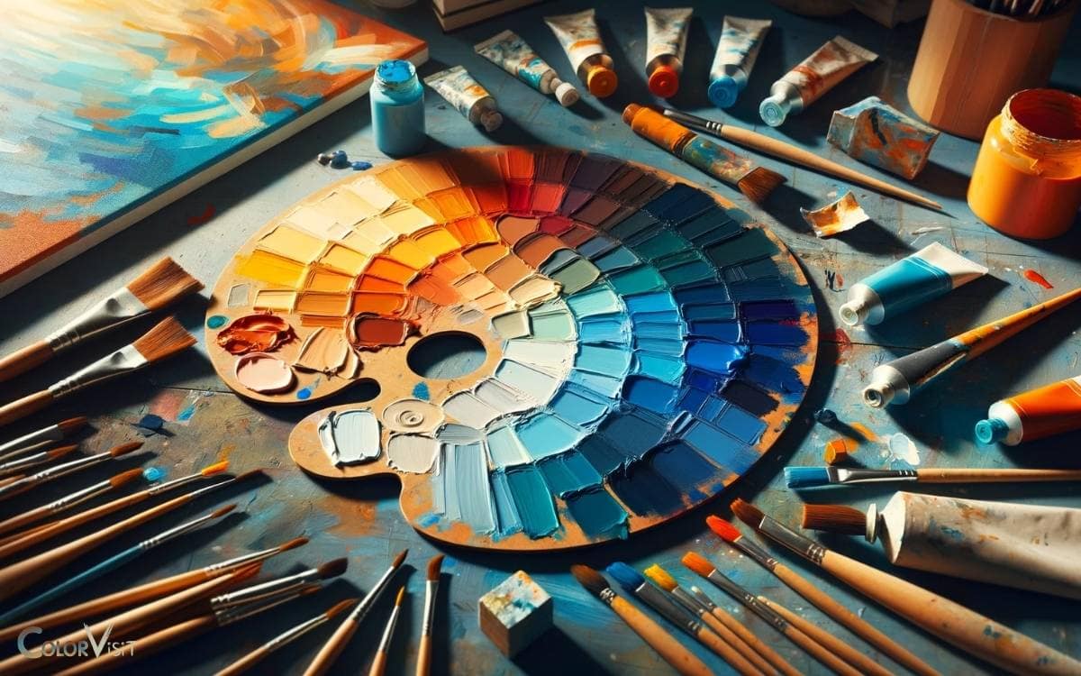 blue and orange color palette