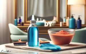 blue food coloring for orange hair