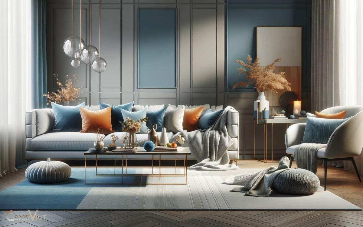 blue gray orange color scheme