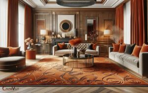 burnt orange colored area rugs