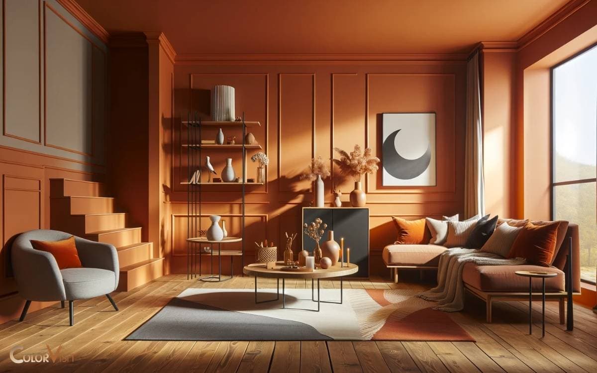 burnt orange paint colors walls