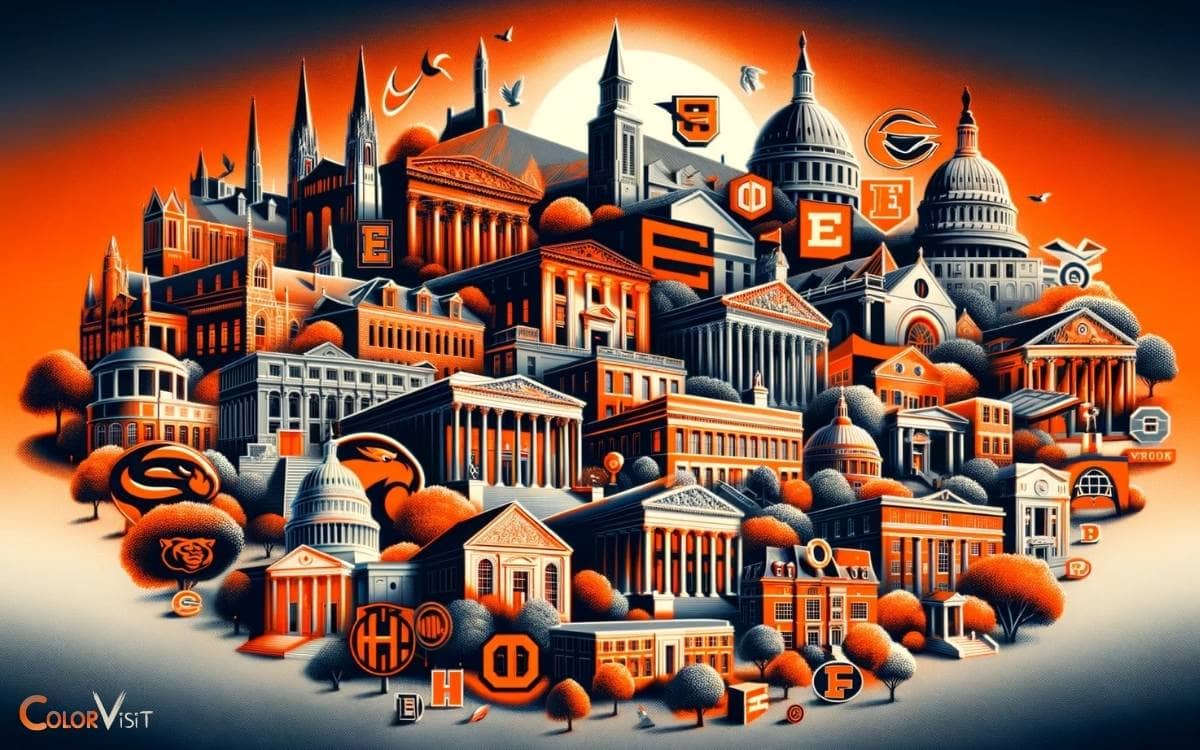 colleges with orange and black colors